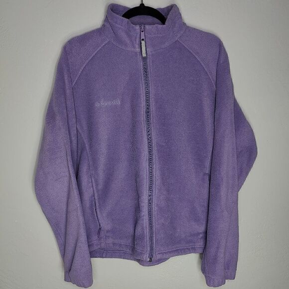 Columbia Purple Fleece Full Zip Jacket - Picture 2 of 10